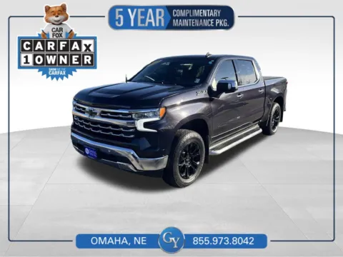 Gray 2023 Chevrolet Silverado 1500 LTZ for sale in Omaha, NE