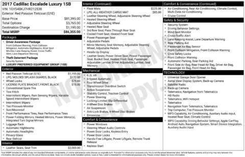 Photos of 2017 Cadillac Escalade Luxury for sale in Omaha, NE at Gregg Young Chevrolet of Omaha