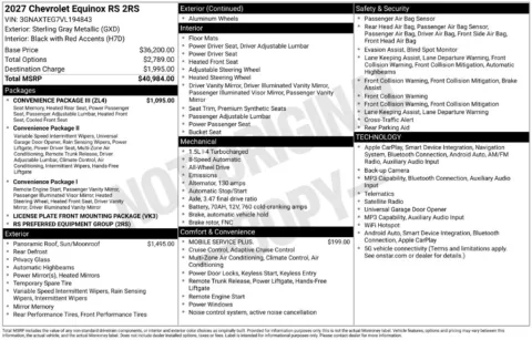 Photos of 2027 Chevrolet Equinox RS for sale in Omaha, NE at Gregg Young Chevrolet of Omaha