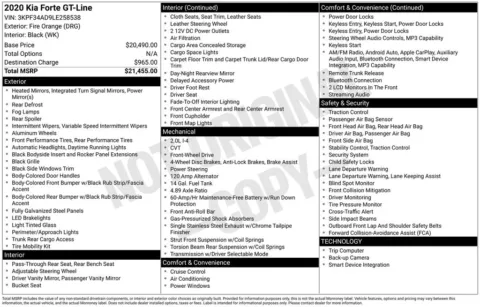 Photos of 2020 Kia Forte GT-Line for sale in Omaha, NE at Gregg Young Chevrolet - Omaha