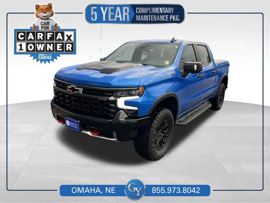 Blue 2025 Chevrolet Silverado 1500 ZR2 for sale in Omaha, NE