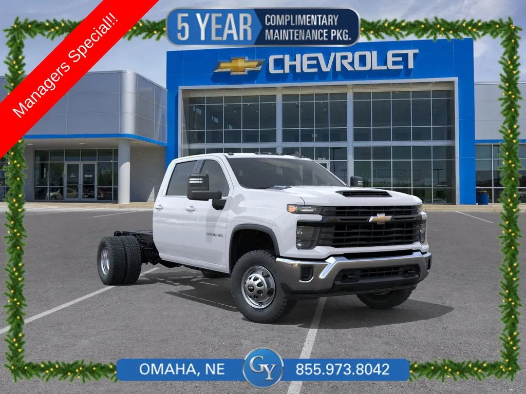 White 2025 Chevrolet Silverado 3500HD Work Truck for sale in Omaha, NE