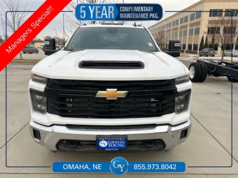 White 2025 Chevrolet Silverado 3500HD Work Truck for sale in Omaha, NE