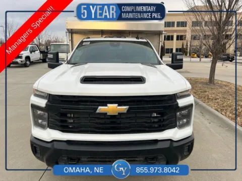 White 2025 Chevrolet Silverado 3500HD CC Work Truck for sale in Omaha, NE