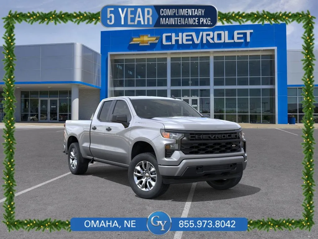 Gray 2026 Chevrolet Silverado 1500 Custom for sale in Omaha, NE