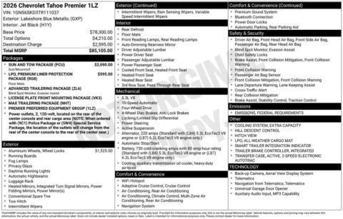 Photos of 2026 Chevrolet Tahoe Premier for sale in Omaha, NE at Gregg Young Chevrolet - Omaha