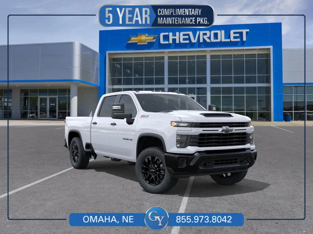 White 2026 Chevrolet Silverado 2500HD Custom for sale in Omaha, NE