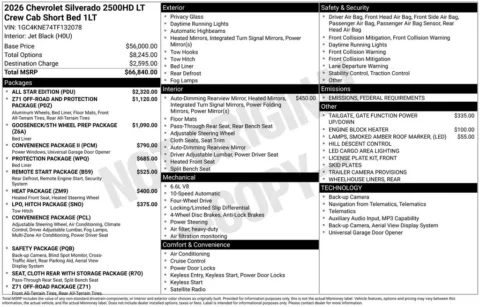 Photos of 2026 Chevrolet Silverado 2500HD LT for sale in Omaha, NE at Gregg Young Chevrolet - Omaha