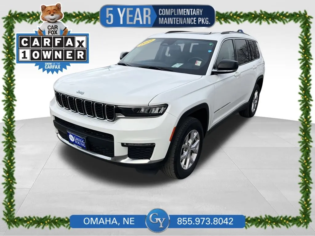 White 2022 Jeep Grand Cherokee L Limited for sale in Omaha, NE