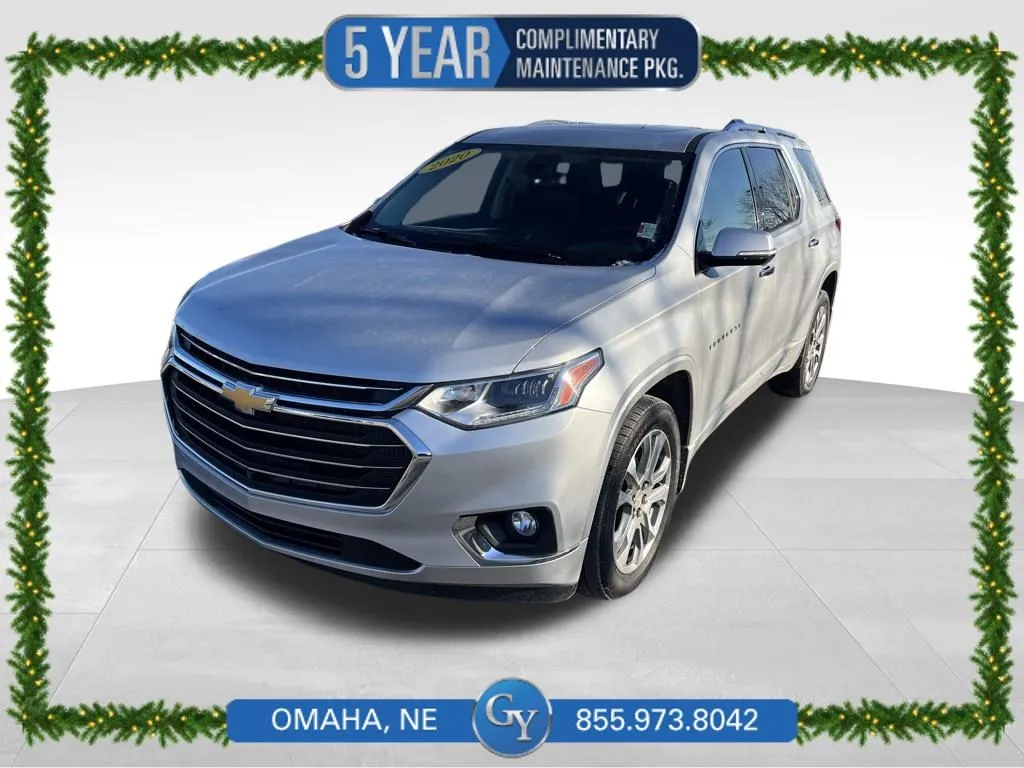 Silver 2020 Chevrolet Traverse Premier for sale in Omaha, NE
