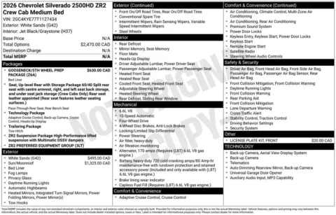 Photos of 2026 Chevrolet Silverado 2500HD ZR2 for sale in Omaha, NE at Gregg Young Chevrolet - Omaha