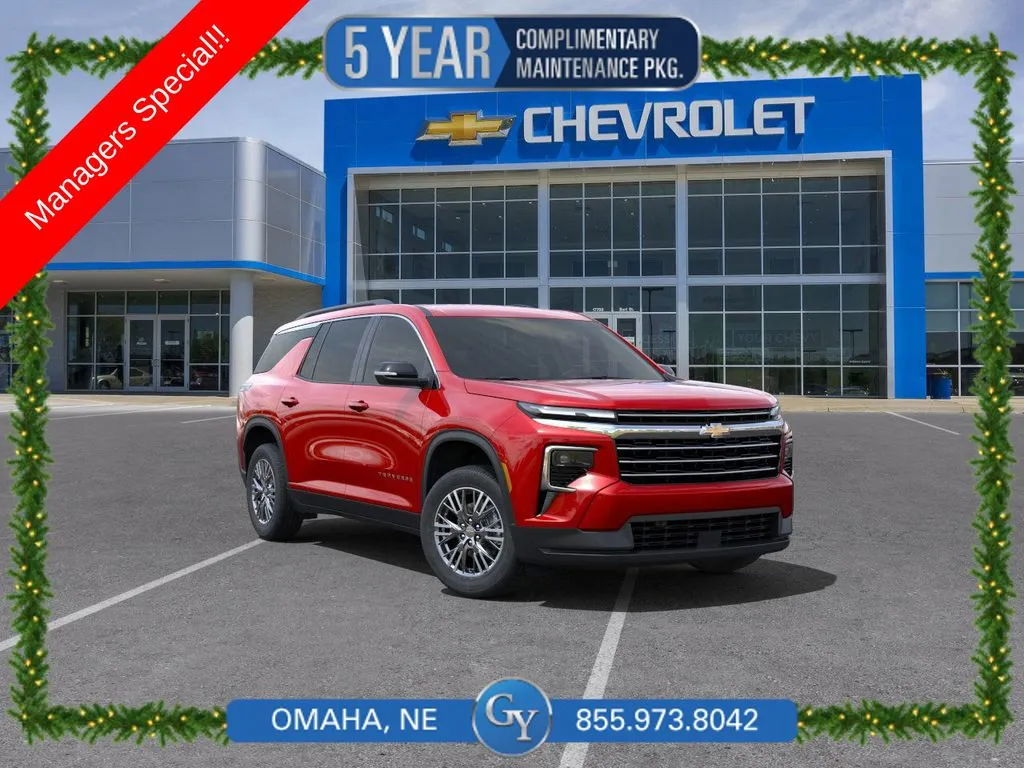 Red 2025 Chevrolet Traverse LT for sale in Omaha, NE