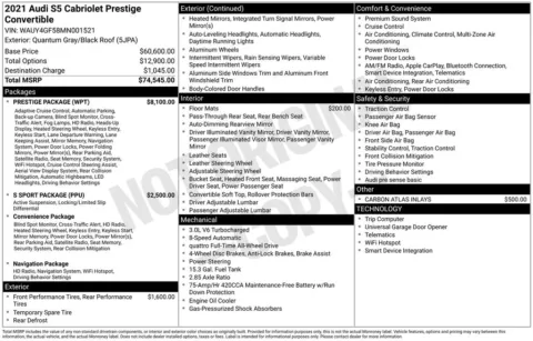 Photos of 2021 Audi S5 3.0T Prestige for sale in Omaha, NE at Gregg Young Chevrolet - Omaha