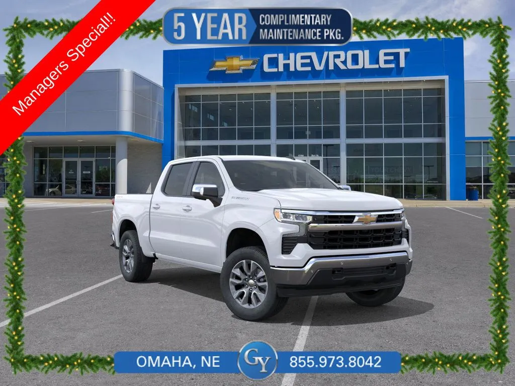 White 2026 Chevrolet Silverado 1500 LT for sale in Omaha, NE