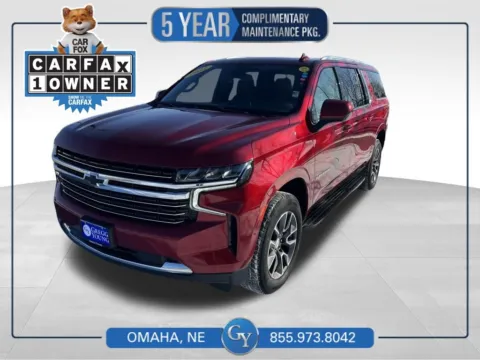 Red 2021 Chevrolet Suburban LT for sale in Omaha, NE