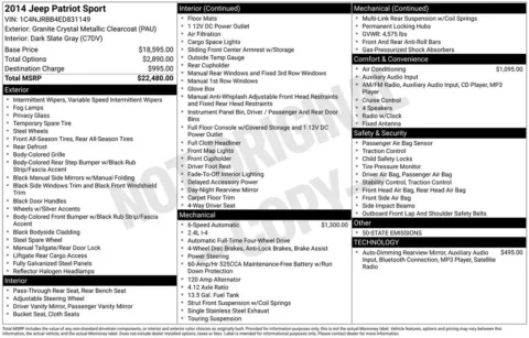 Photos of 2014 Jeep Patriot Sport for sale in Omaha, NE at Gregg Young Chevrolet - Omaha