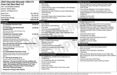 Photos of 2026 Chevrolet Silverado 1500 LTZ for sale in Omaha, NE at Gregg Young Chevrolet of Omaha