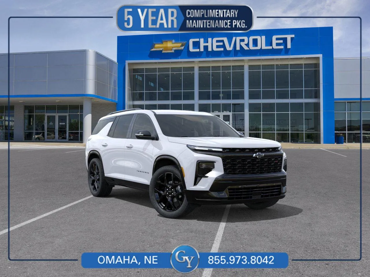 White 2026 Chevrolet Traverse AWD RS for sale in Omaha, NE