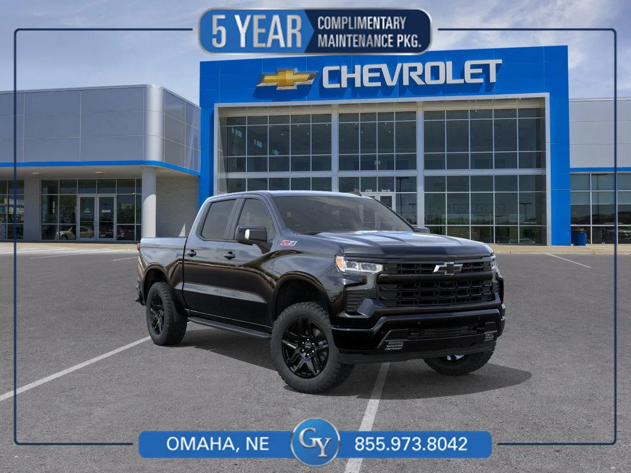 Black 2026 Chevrolet Silverado 1500 RST for sale in Omaha, NE