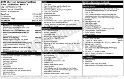 Photos of 2024 Chevrolet Colorado 4WD Trail Boss for sale in Omaha, NE at Gregg Young Chevrolet - Omaha