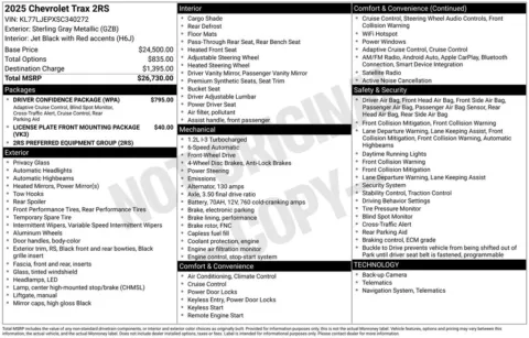 Photos of 2025 Chevrolet Trax 2RS for sale in Omaha, NE at Gregg Young Chevrolet - Omaha