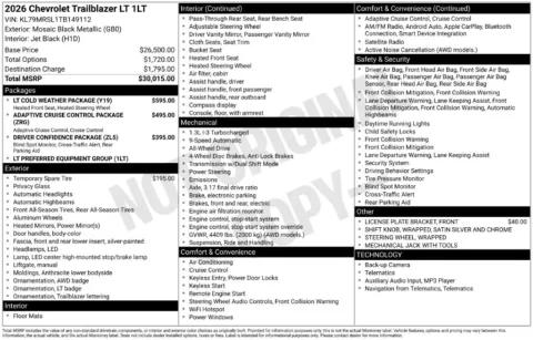 Photos of 2026 Chevrolet TrailBlazer LT for sale in Omaha, NE at Gregg Young Chevrolet of Omaha