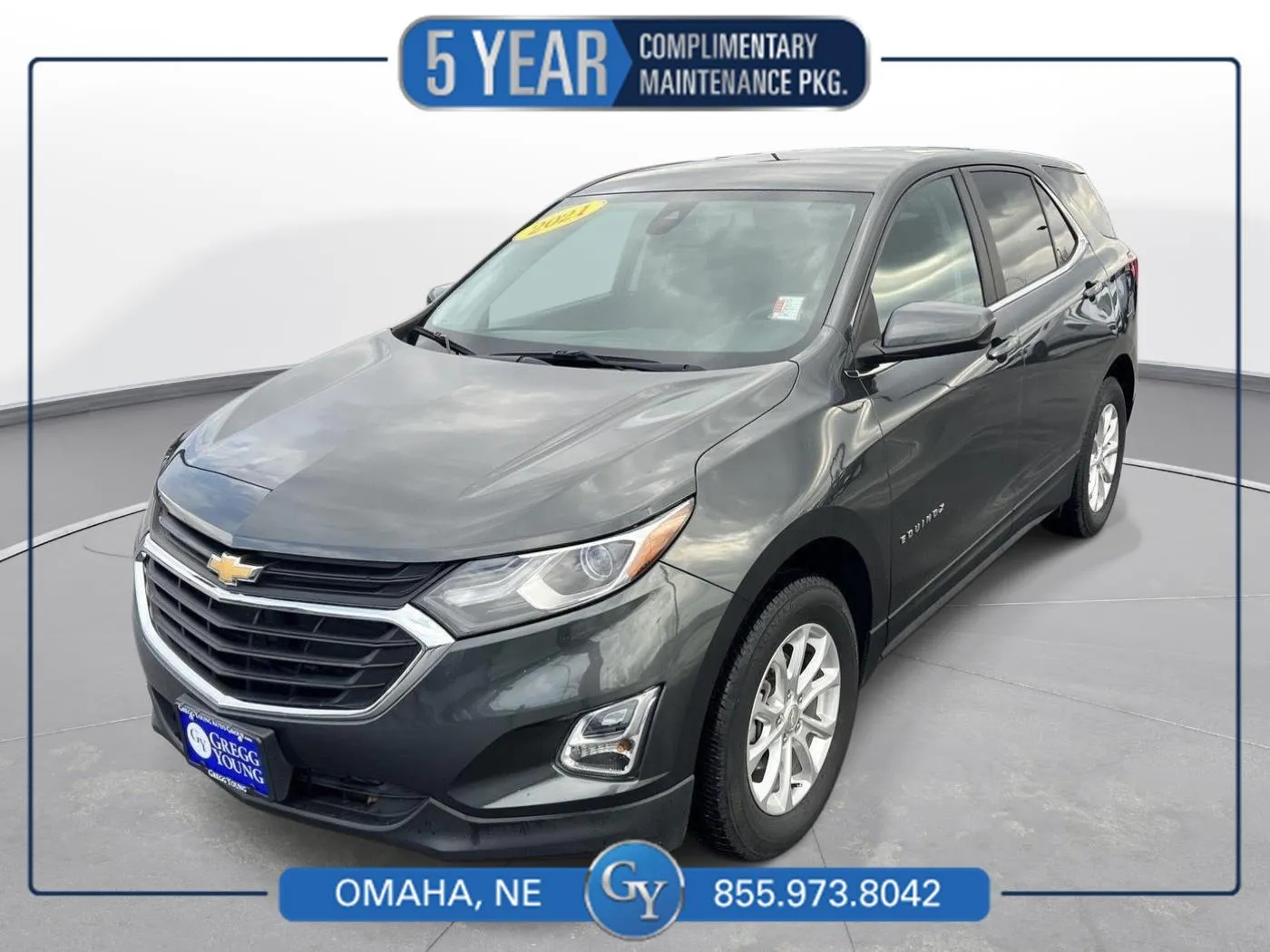 Gray 2021 Chevrolet Equinox LT for sale in Omaha, NE