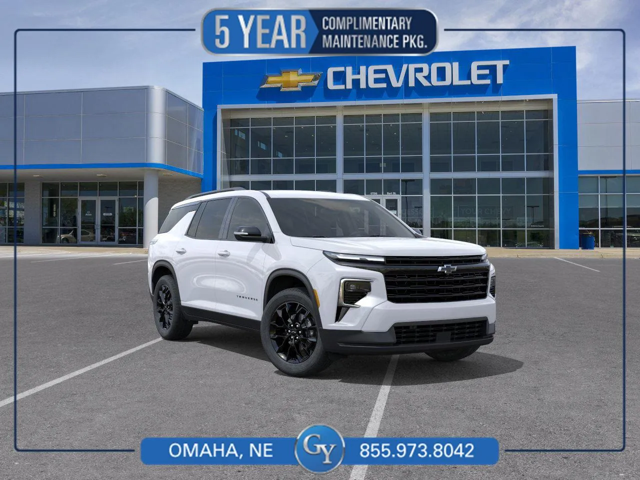 White 2026 Chevrolet Traverse AWD LT for sale in Omaha, NE
