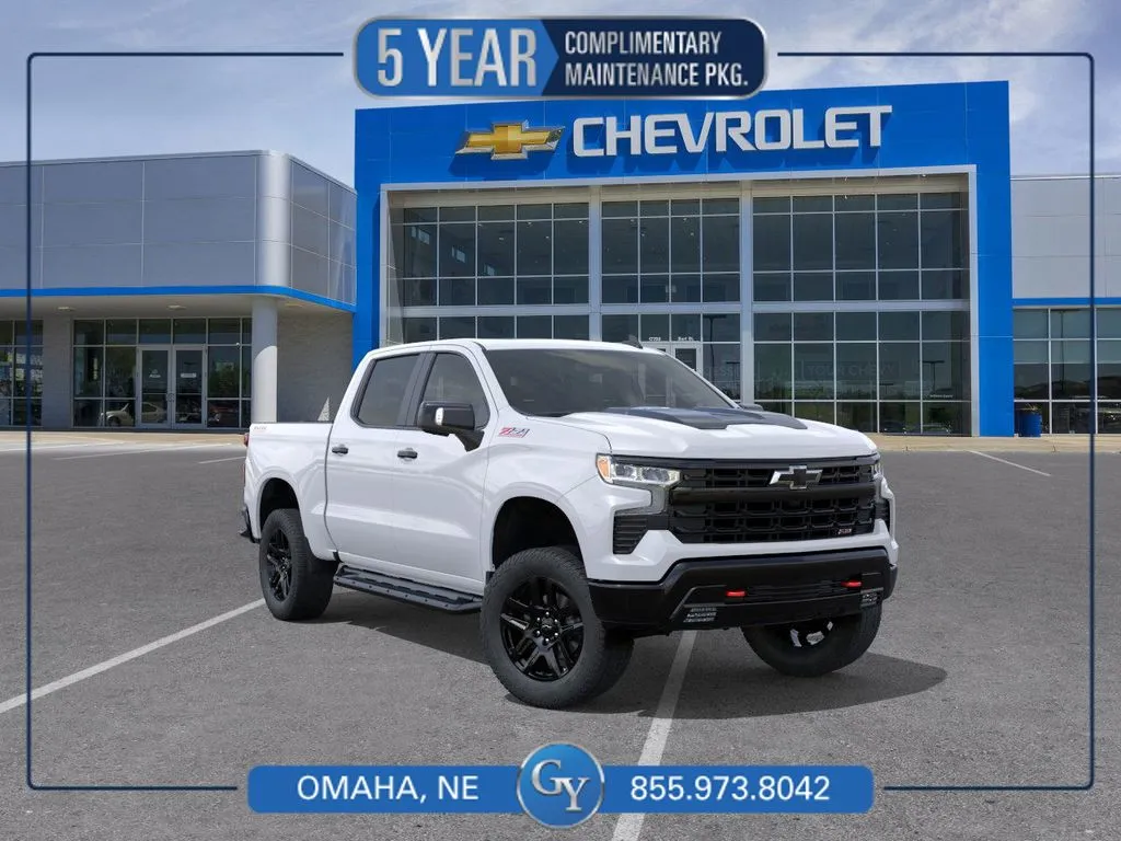 White 2026 Chevrolet Silverado 1500 LT Trail Boss for sale in Omaha, NE