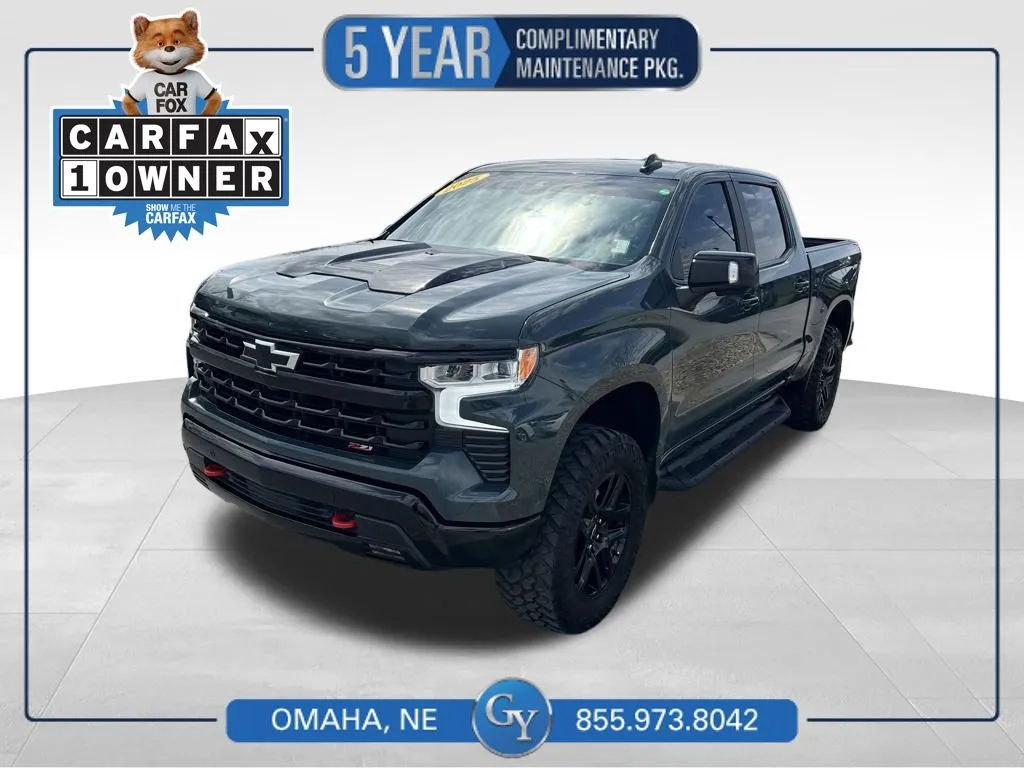 Gray 2025 Chevrolet Silverado 1500 LT Trail Boss for sale in Omaha, NE