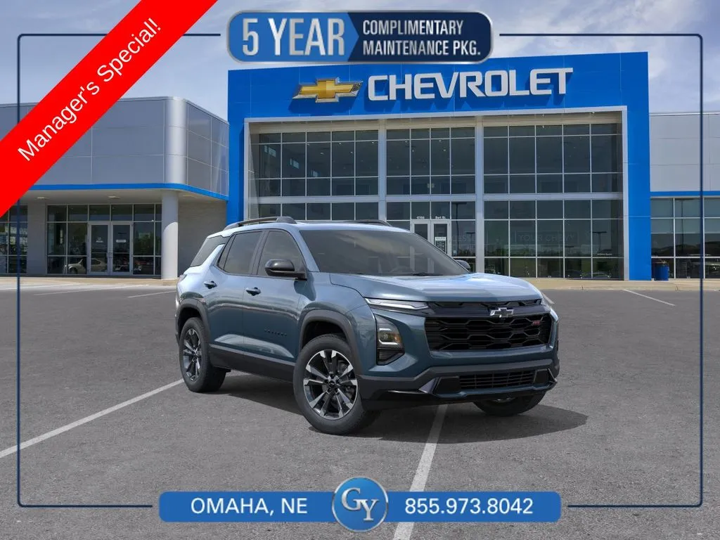 Blue 2026 Chevrolet Equinox RS for sale in Omaha, NE