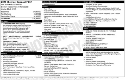 Photos of 2026 Chevrolet Equinox LT for sale in Omaha, NE at Gregg Young Chevrolet of Omaha