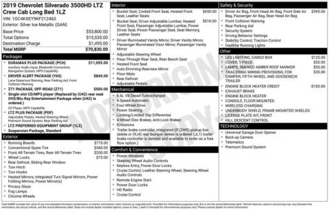 Photos of 2019 Chevrolet Silverado 3500HD LTZ for sale in Omaha, NE at Gregg Young Chevrolet of Omaha