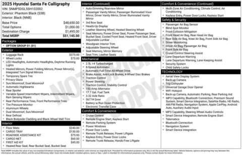 Photos of 2025 Hyundai Santa Fe Calligraphy for sale in Omaha, NE at Gregg Young Chevrolet of Omaha