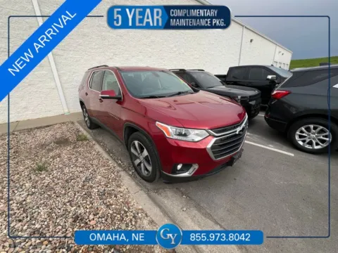 Red 2021 Chevrolet Traverse LT Leather for sale in Omaha, NE