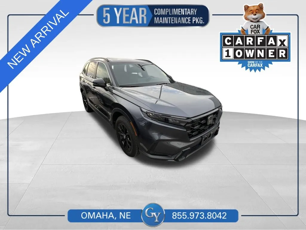 Silver 2025 Honda CR-V Hybrid Sport-L for sale in Omaha, NE