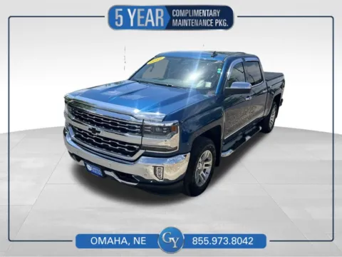 Blue 2017 Chevrolet Silverado 1500 LTZ for sale in Omaha, NE