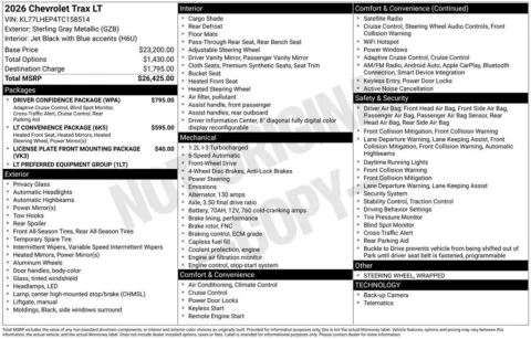 Photos of 2026 Chevrolet Trax LT for sale in Omaha, NE at Gregg Young Chevrolet of Omaha