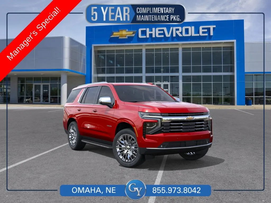 Red 2026 Chevrolet Tahoe Premier for sale in Omaha, NE