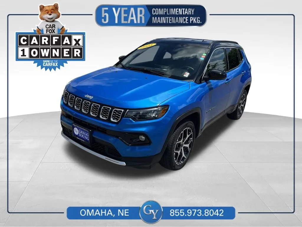 Blue 2025 Jeep Compass Limited for sale in Omaha, NE