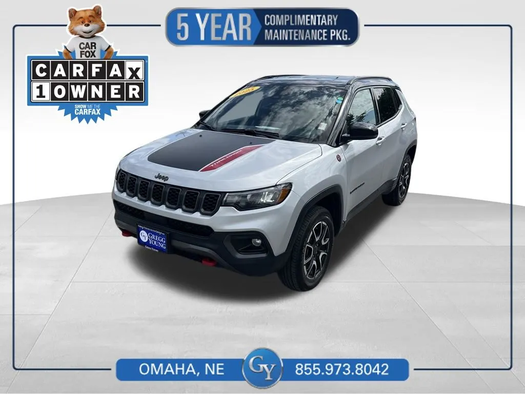 Silver 2025 Jeep Compass Trailhawk for sale in Omaha, NE