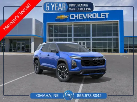 Blue 2026 Chevrolet Equinox RS for sale in Omaha, NE