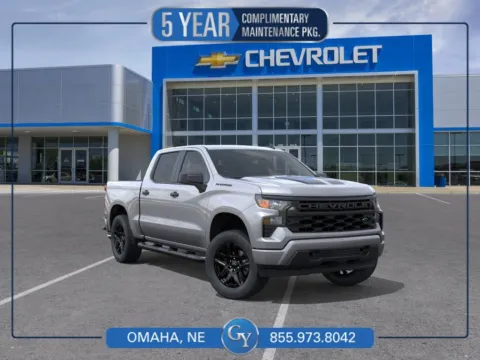 Gray 2026 Chevrolet Silverado 1500 Custom for sale in Omaha, NE