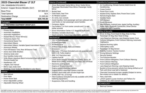Photos of 2023 Chevrolet Blazer LT for sale in Omaha, NE at Gregg Young Chevrolet of Omaha