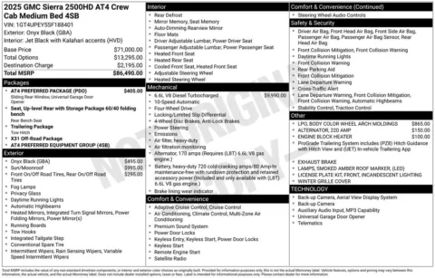 Photos of 2025 GMC Sierra 2500HD AT4 for sale in Omaha, NE at Gregg Young Chevrolet of Omaha