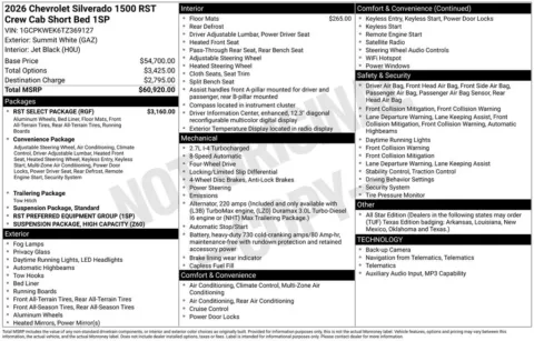 Photos of 2026 Chevrolet Silverado 1500 RST for sale in Omaha, NE at Gregg Young Chevrolet of Omaha
