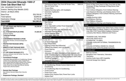 Photos of 2026 Chevrolet Silverado 1500 LT for sale in Omaha, NE at Gregg Young Chevrolet of Omaha