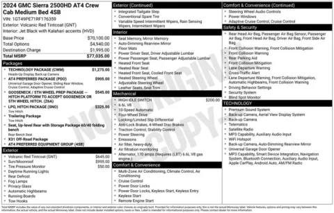 Photos of 2024 GMC Sierra 2500HD AT4 for sale in Omaha, NE at Gregg Young Chevrolet of Omaha