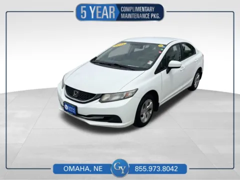 White 2015 Honda Civic LX for sale in Omaha, NE