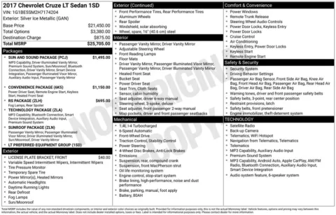 Photos of 2017 Chevrolet Cruze LT for sale in Omaha, NE at Gregg Young Chevrolet of Omaha